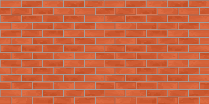 červené cihly vzor textury koberec - TenStickers