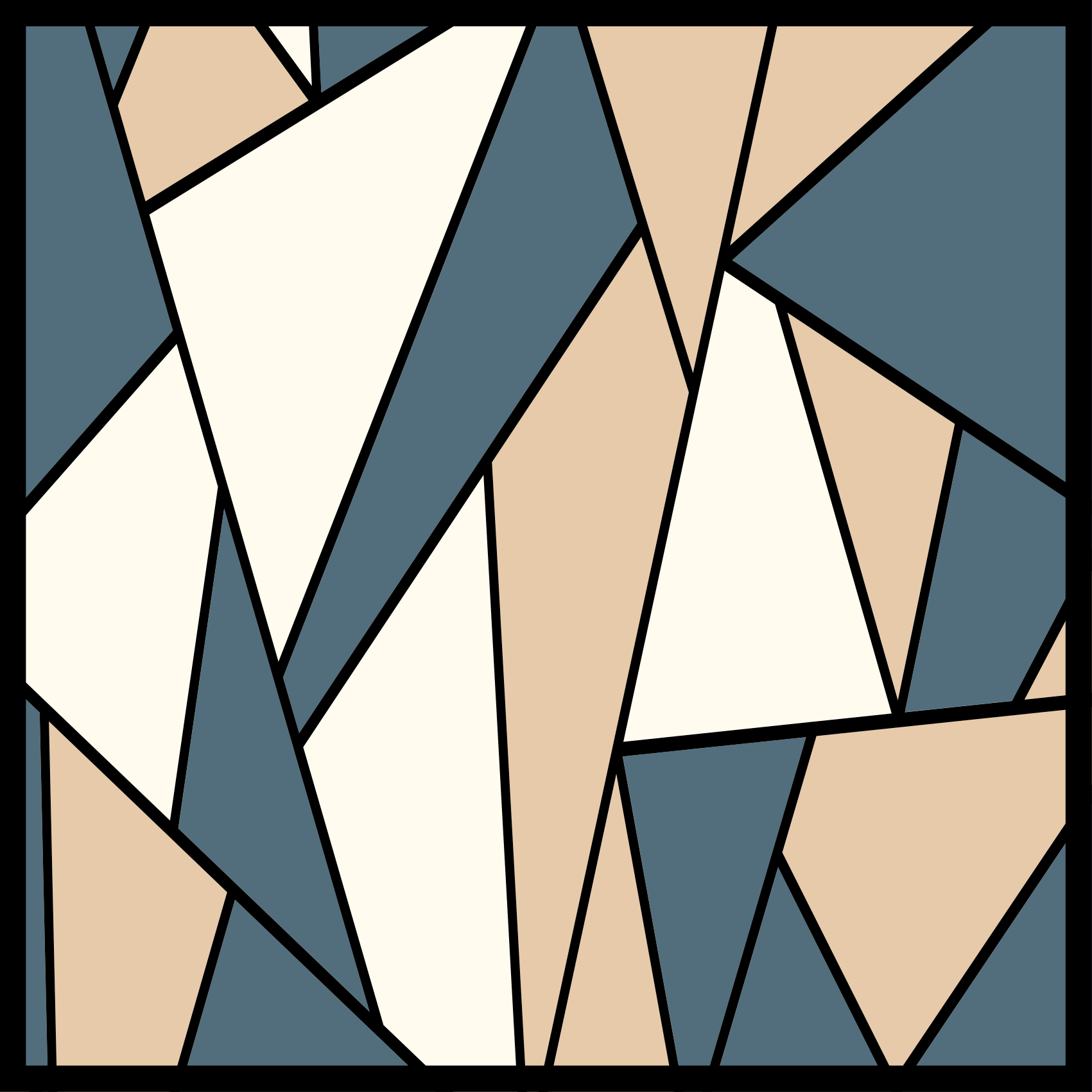 Severský modrý a šedý trojúhelník geometrický koberec - TenStickers