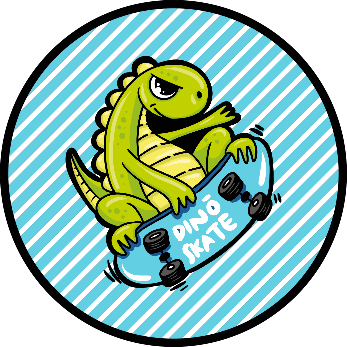 Swag skater t-rex kreslený moderní koberec - TenStickers