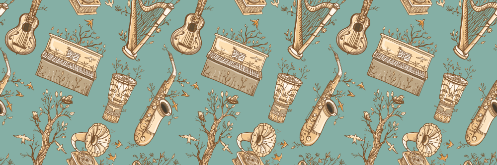 Nápad na hudební nástroje Ostatní Vinylový koberec - TenStickers