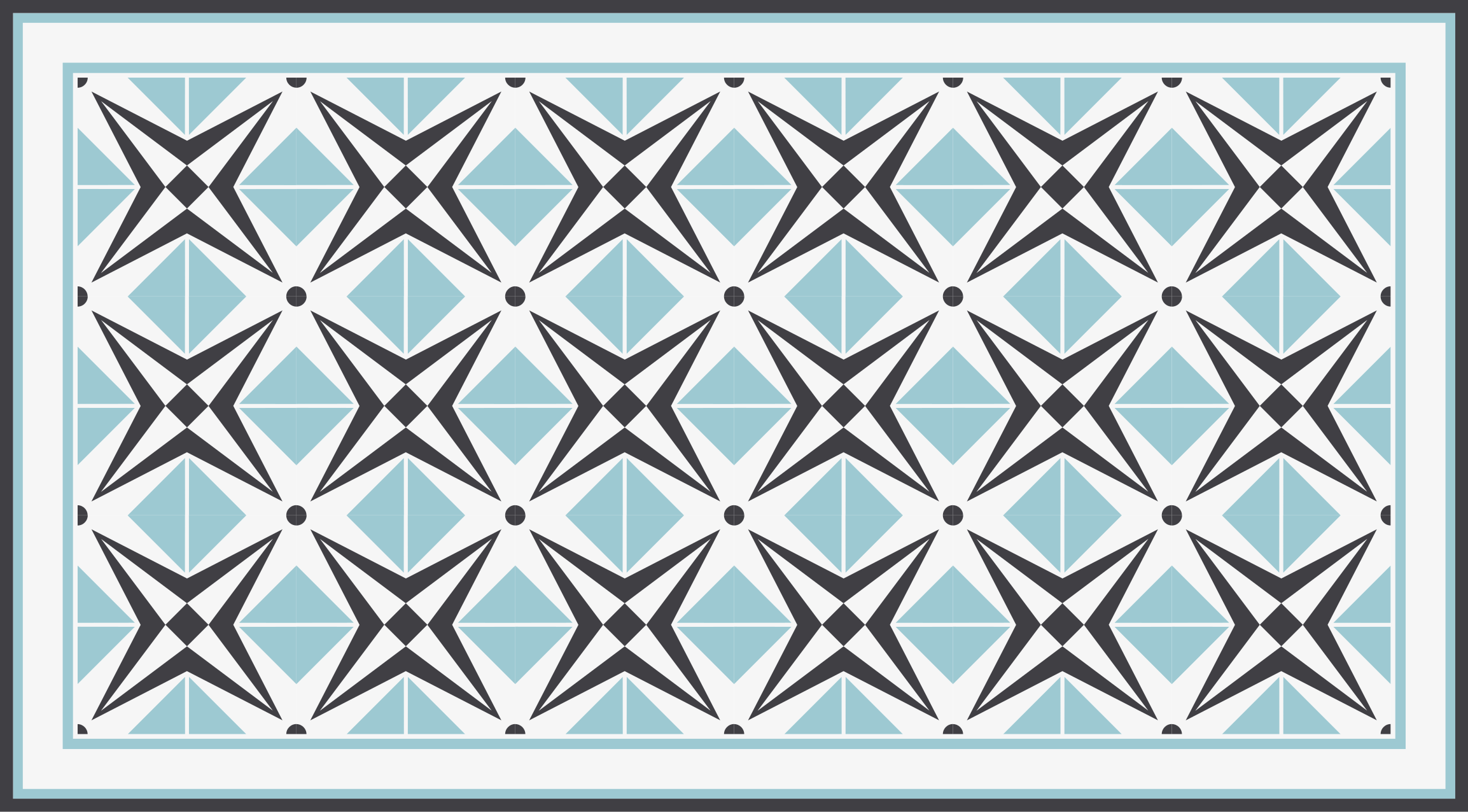 Motiv hvězdně modrý Mozaikový vinylový koberec - TenStickers