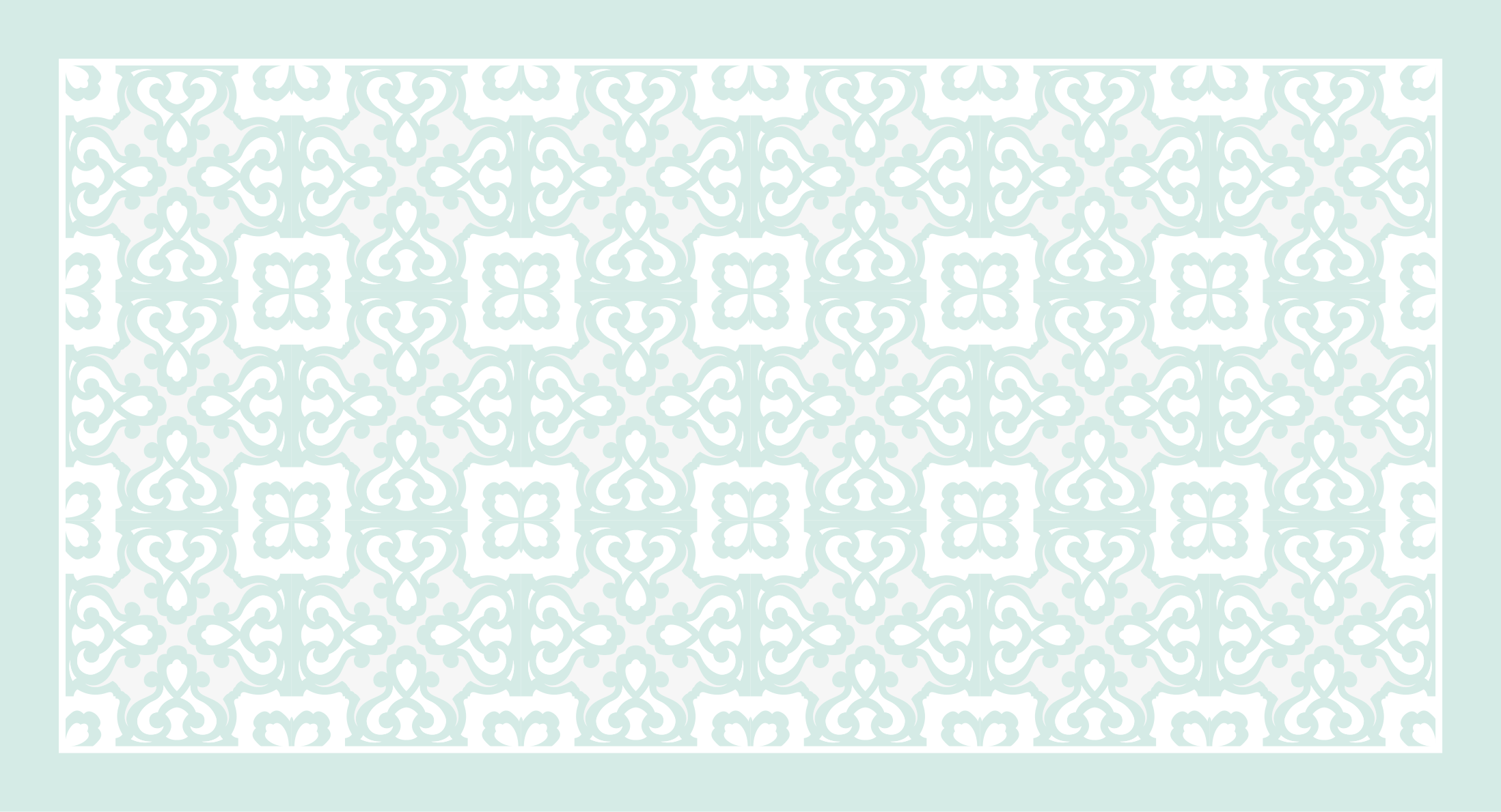 Lehký akvamarínový dlaždicový koberec - TenStickers