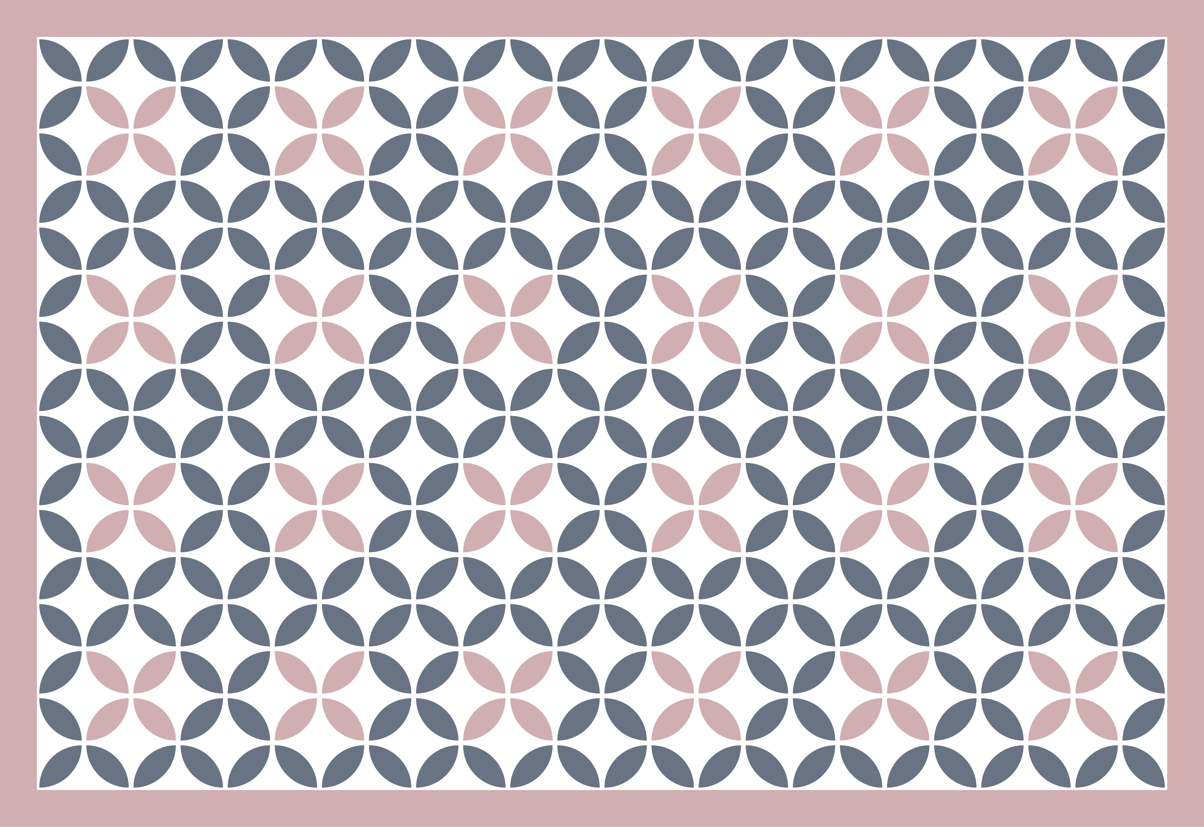 Kulatý béžovo-šedý design Mozaikový vinylový koberec - TenStickers