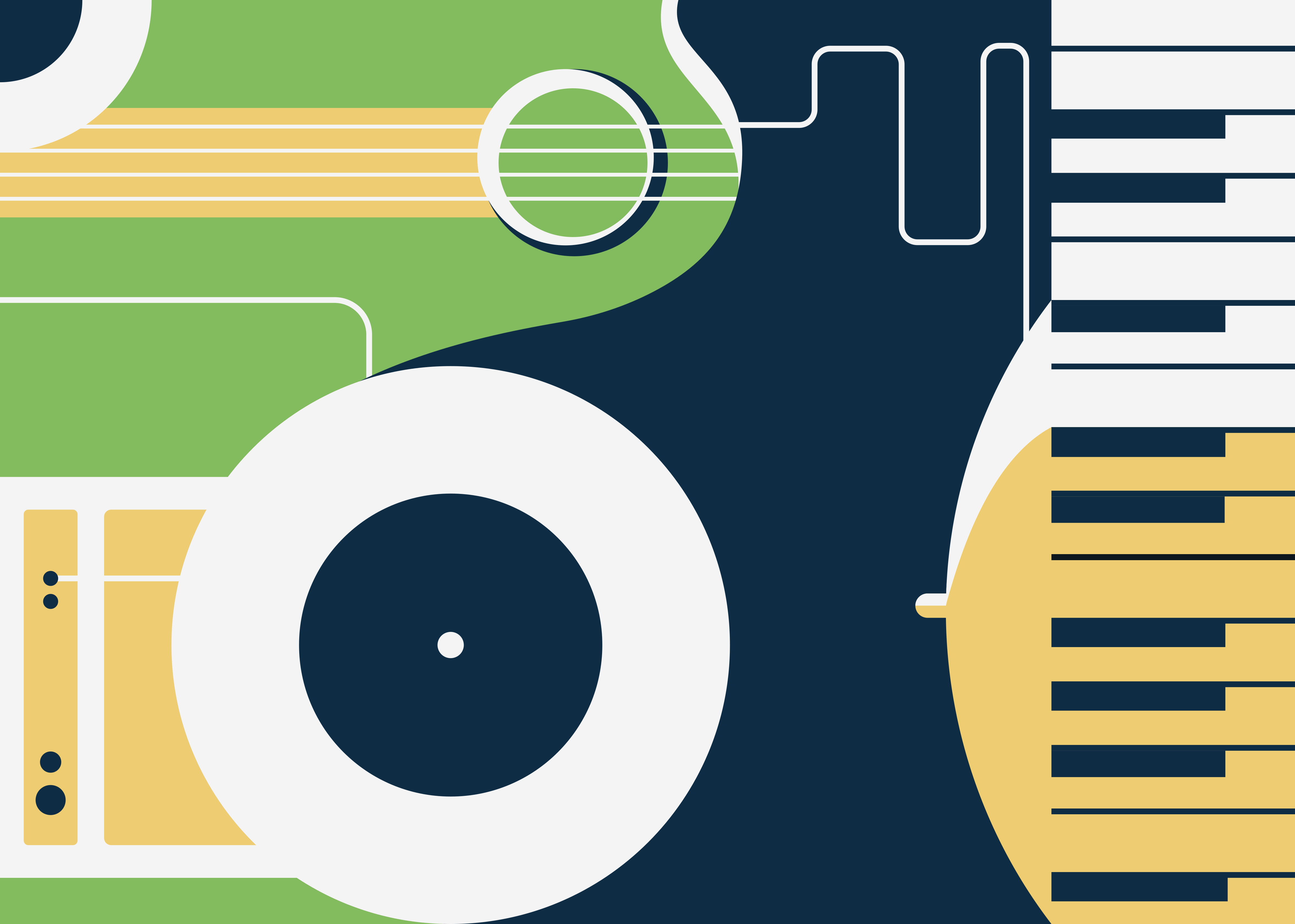 Koberec do obývacího pokoje ve stylu abstraktního hudebního umění - TenStickers