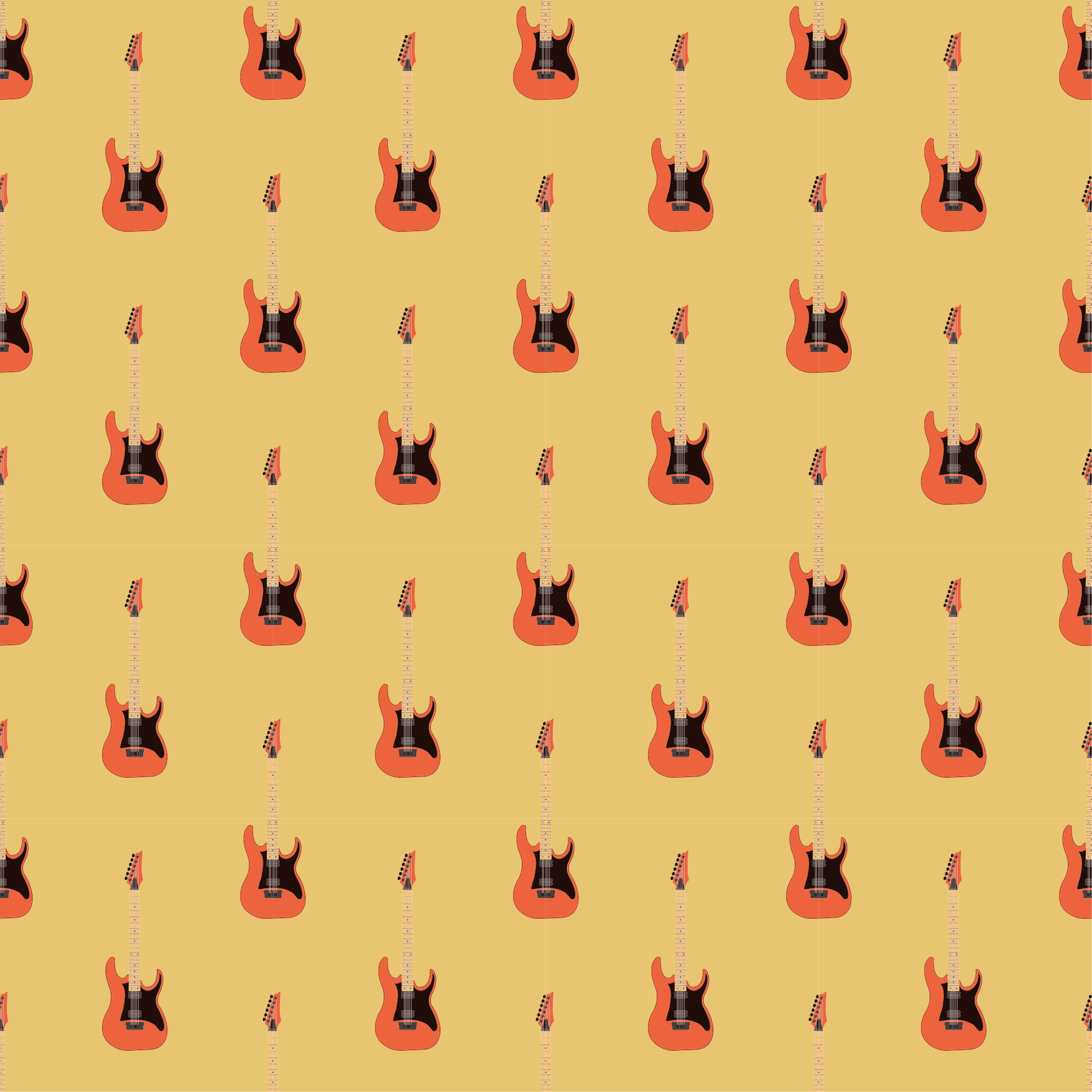 Elektrická kytara Vinylový koberec pro teenagery - TenStickers