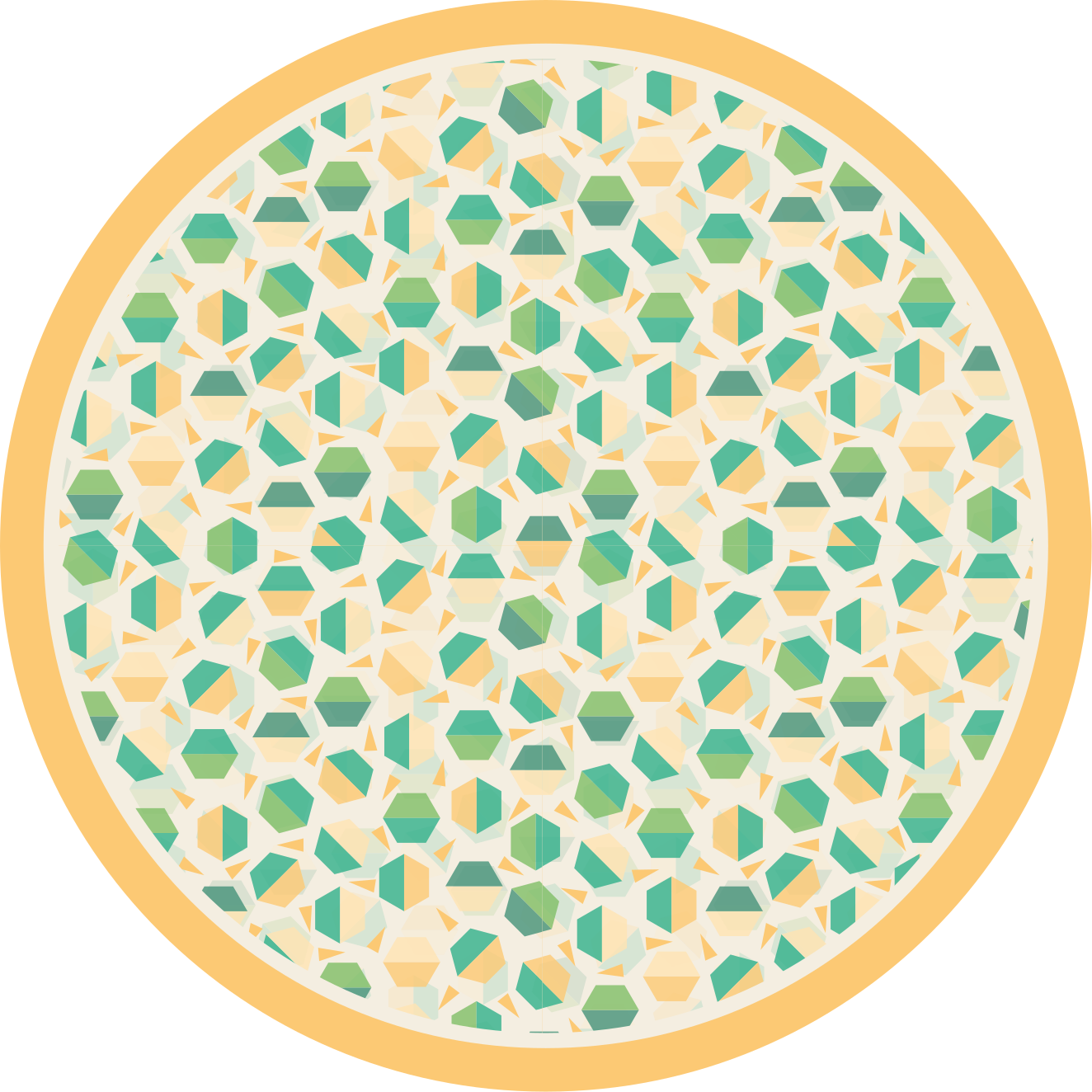 Geometrický vinylový koberec hexagonální koncept - TenStickers