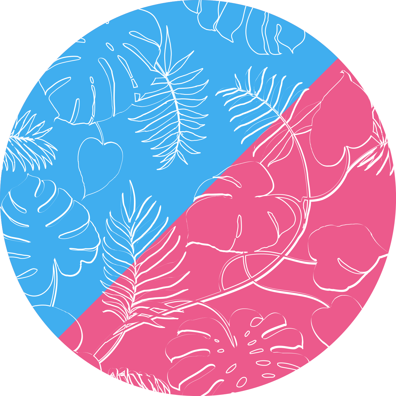 Přírodní vinylový koberec zelené tropiky - TenStickers