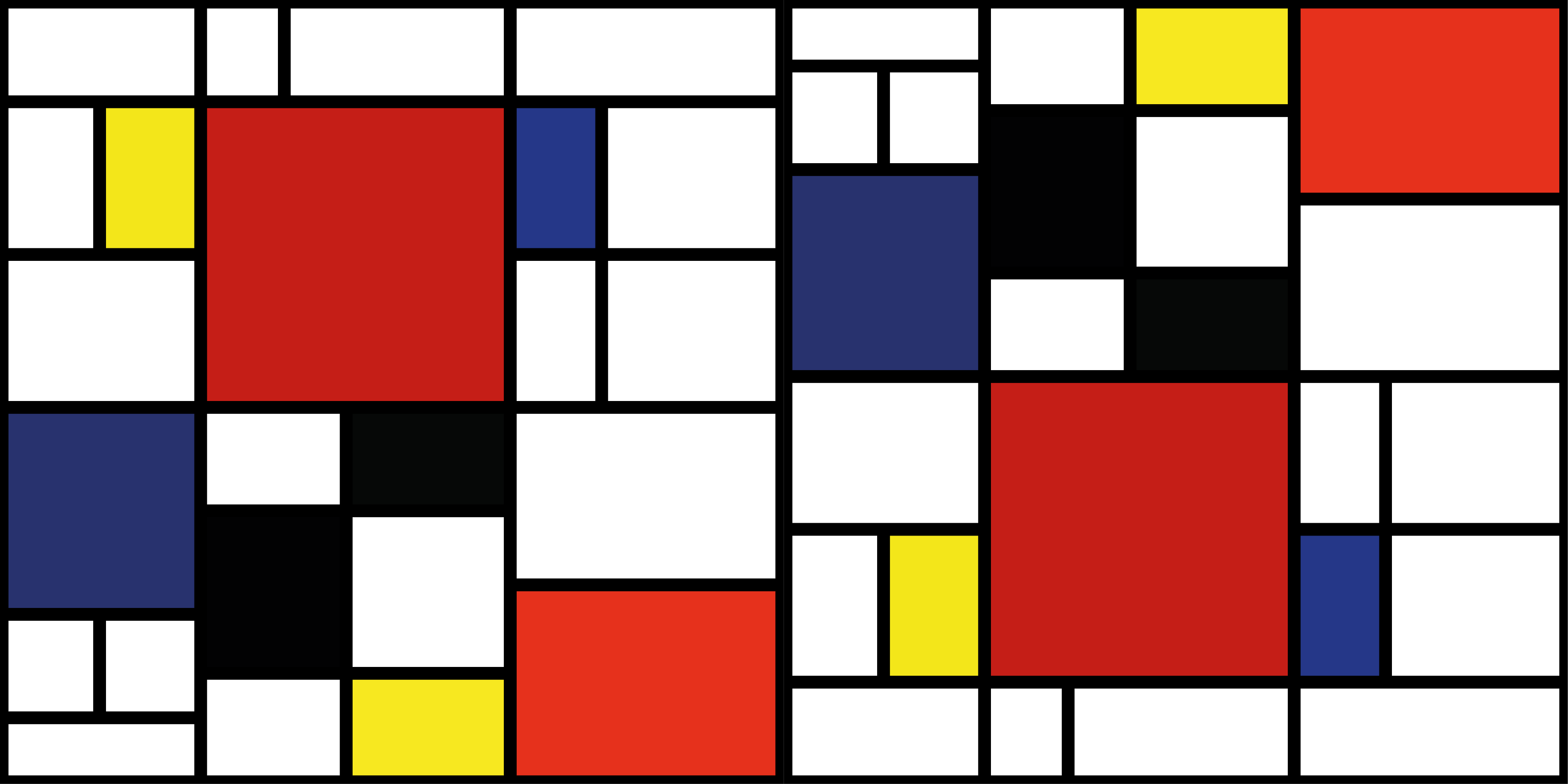 Abstraktní barevné bloky obdélníkový koberec - TenStickers