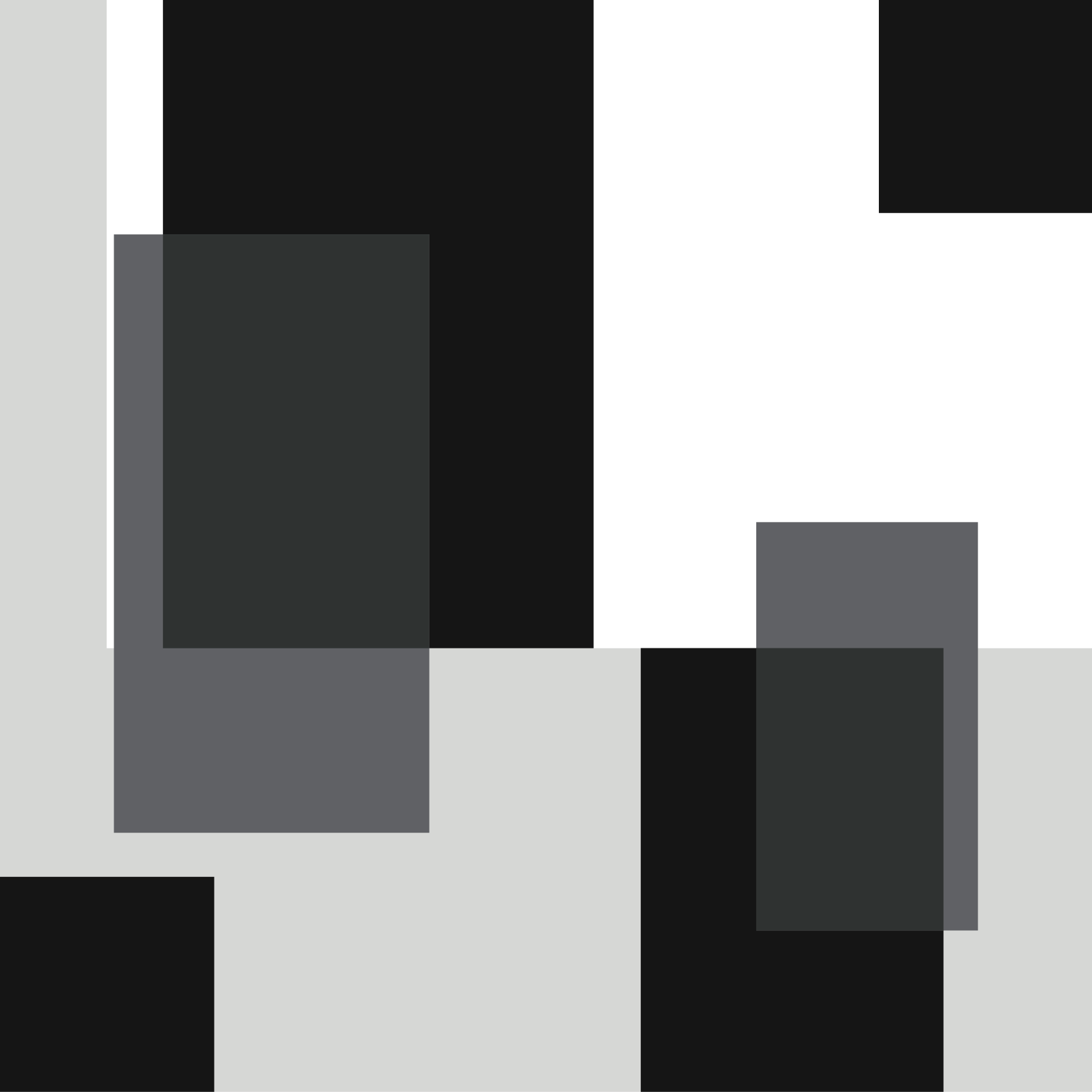 čtvercový vinylový koberec z černobílých barevných bloků - TenStickers