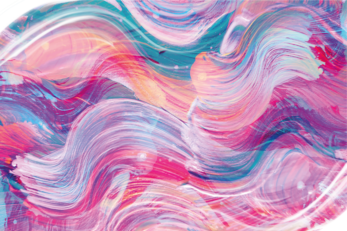 živé abstraktní křivky Ostatní Vinylový koberec - TenStickers