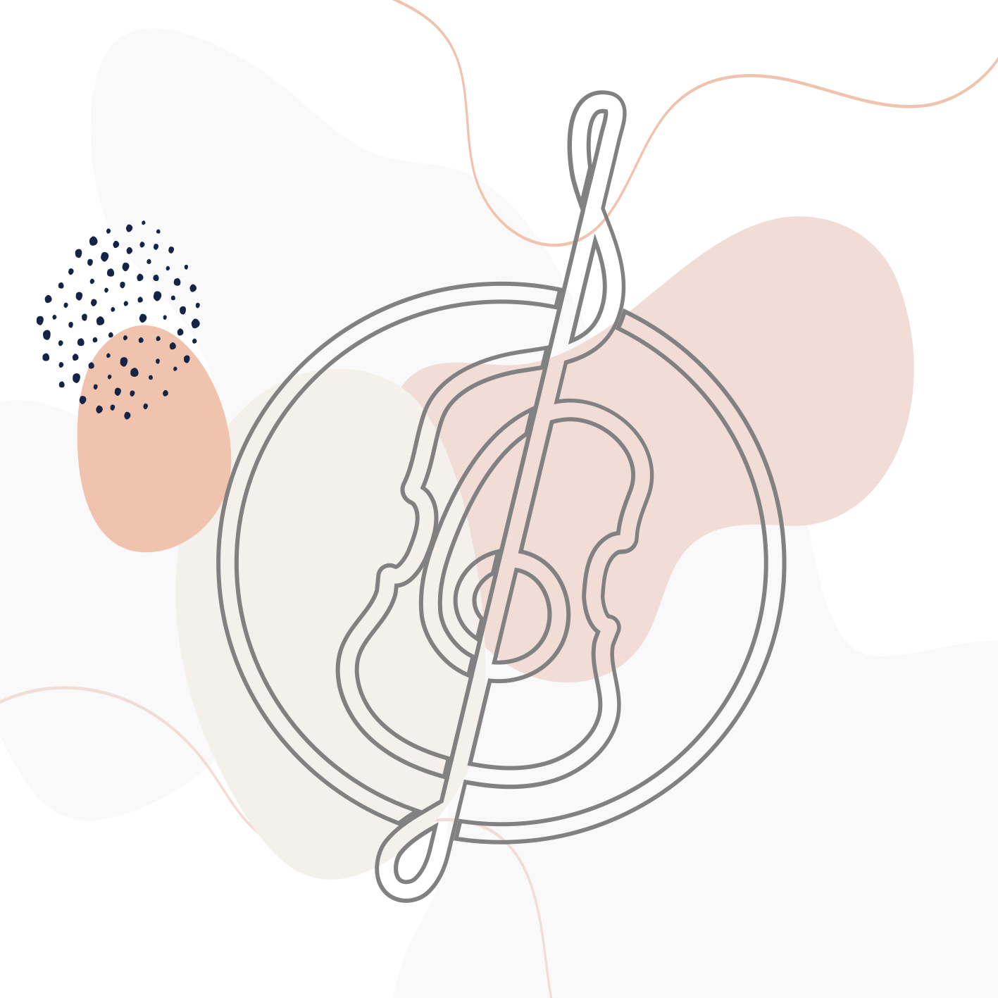 Obrys hudební noty Moderní vinylový koberec - TenStickers