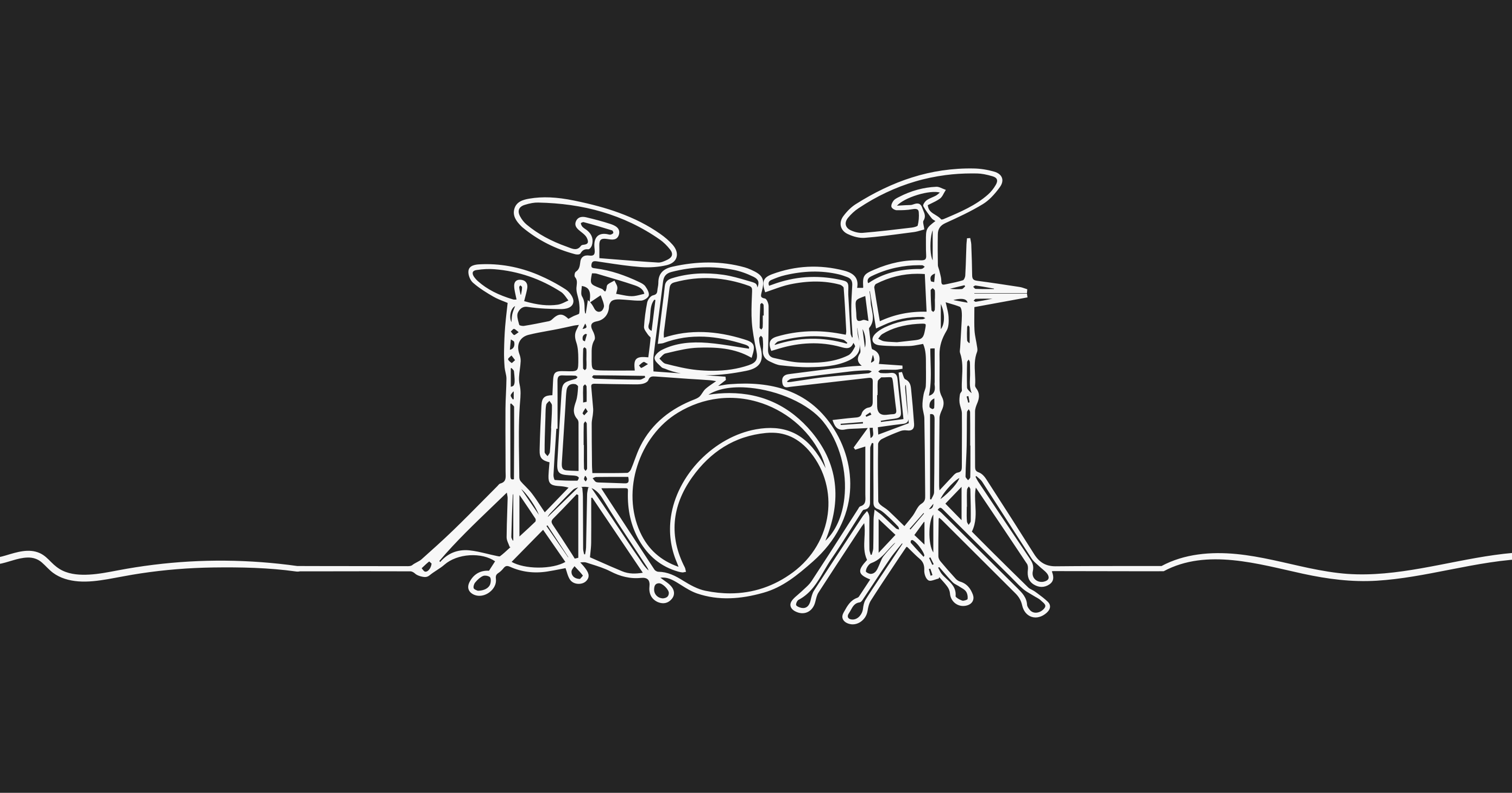 Line art drum elegantní design moderní koberec - TenStickers