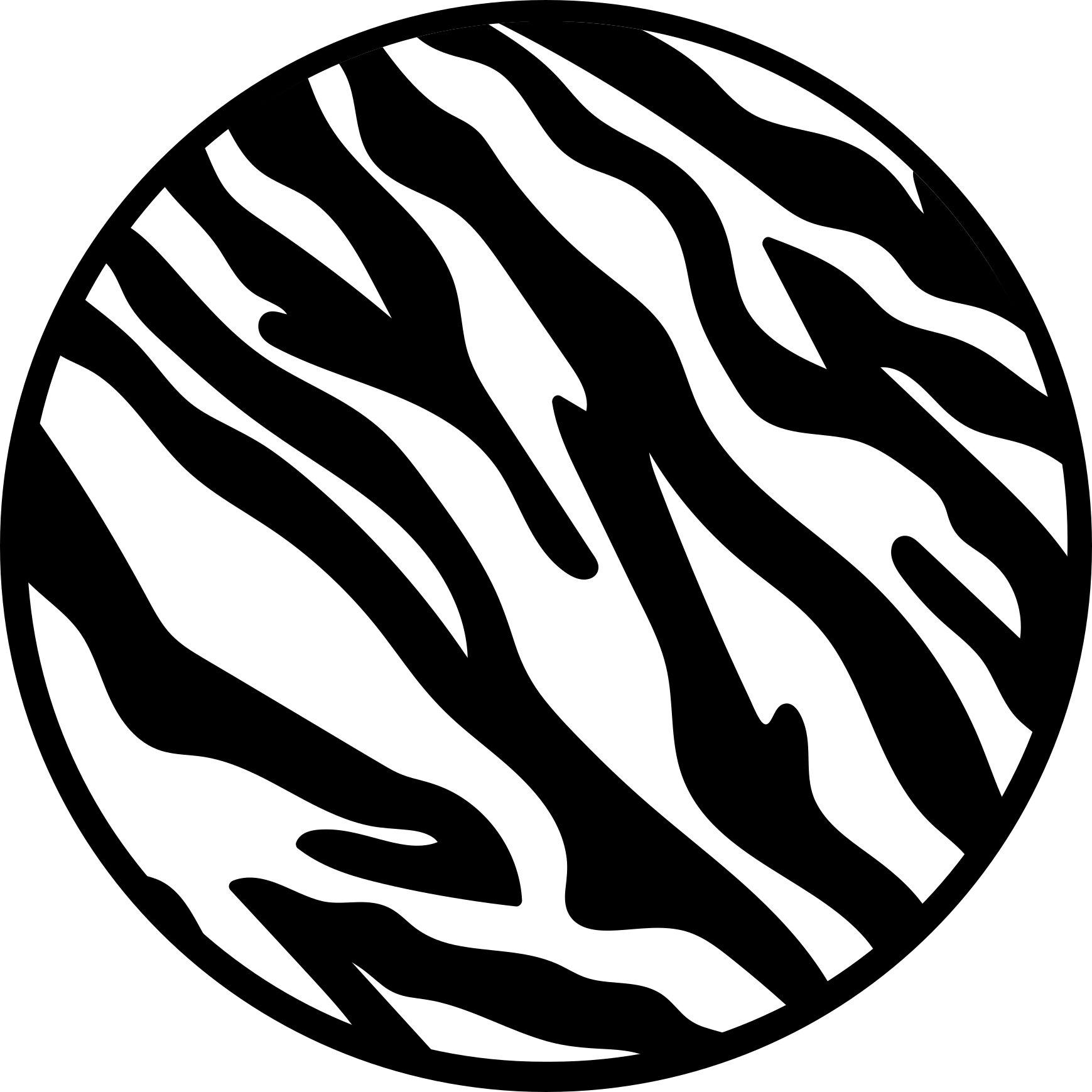 Vinylový koberec se zvířecím potiskem pruhy zebra - TenStickers