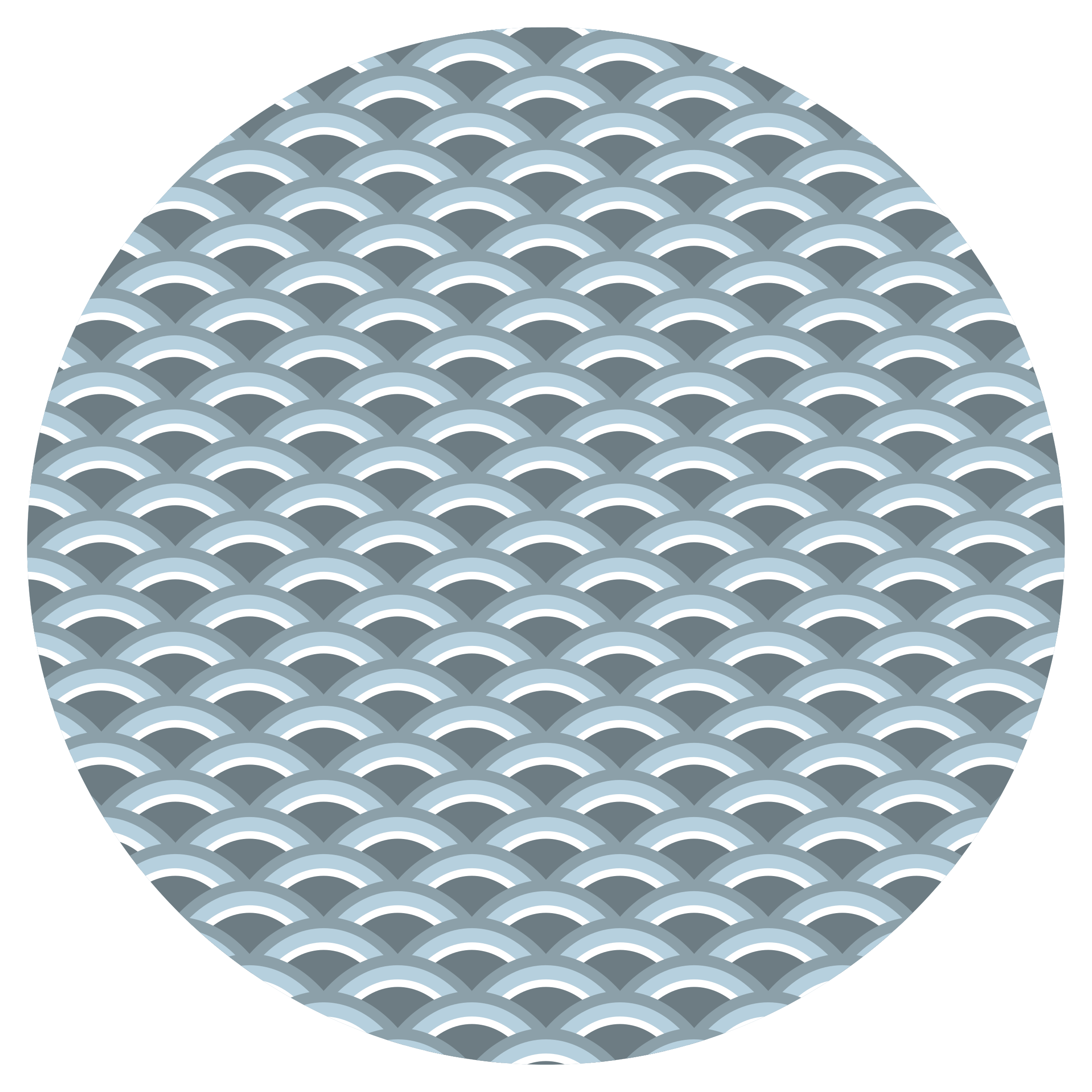 Vlnový motiv Geometrický vinylový koberec - TenStickers