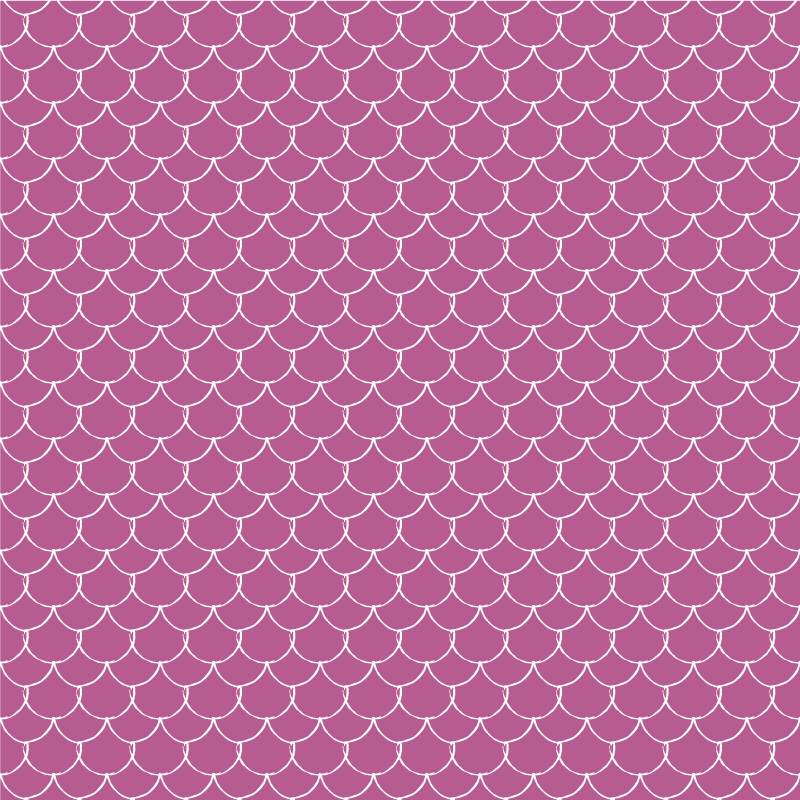 Růžová stupnice mořské panny vinylový koberec - TenStickers