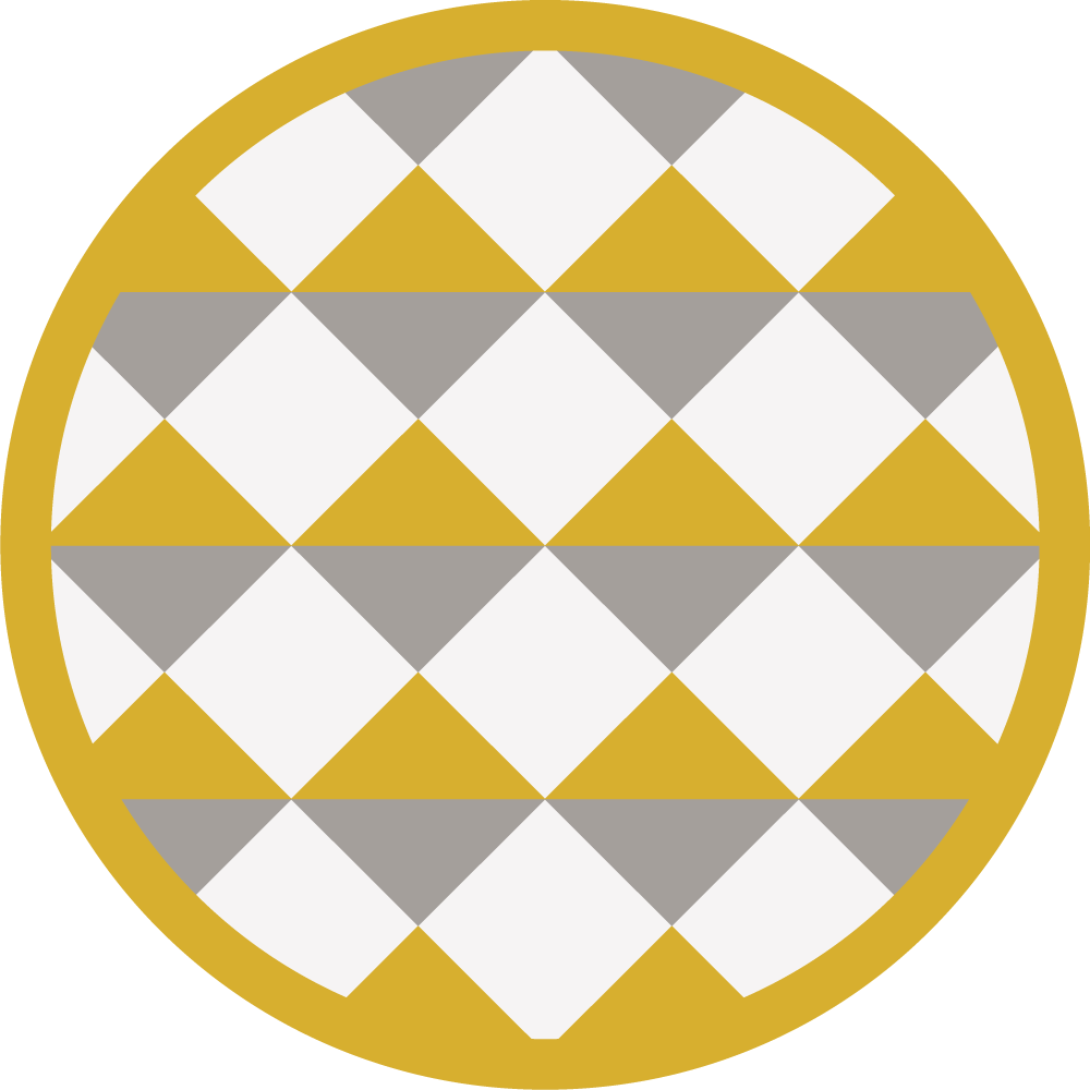 Diamantový vzor kruh Geometrický vinylový koberec - TenStickers