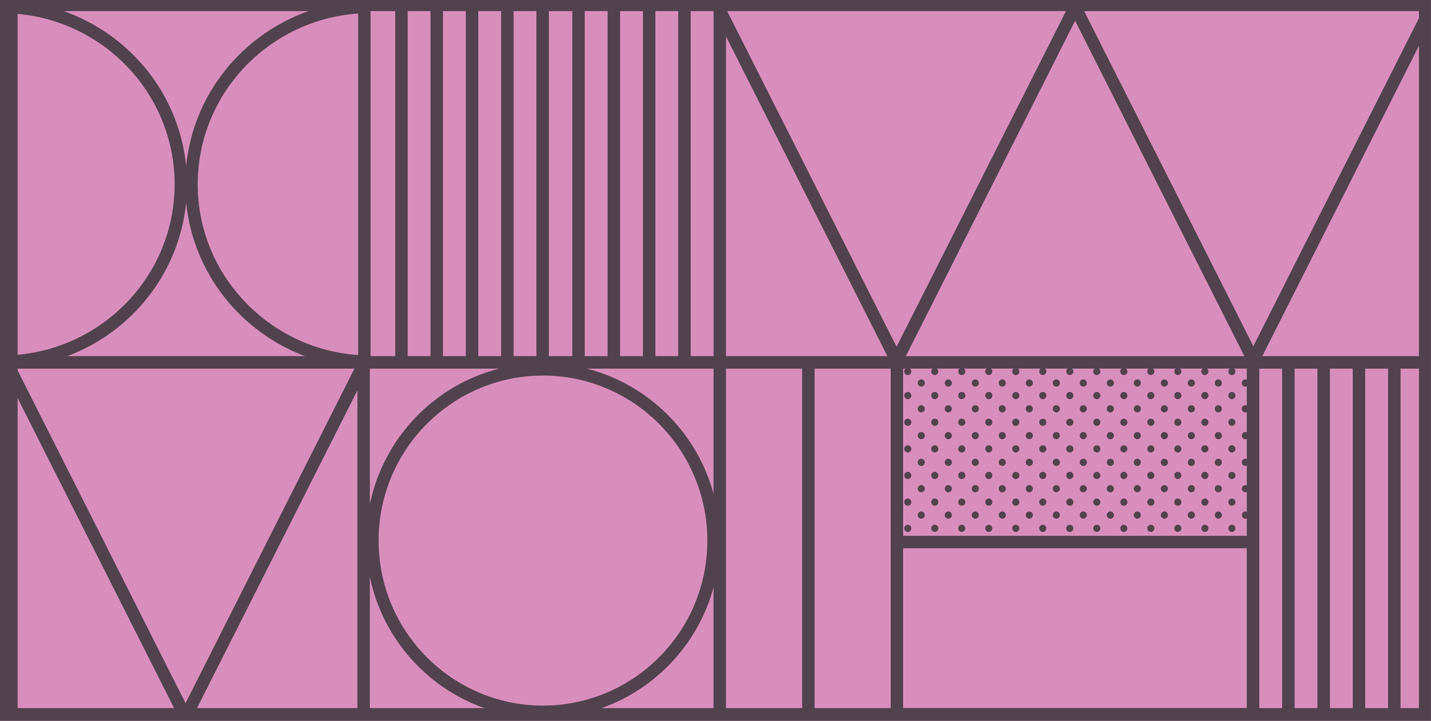 Geometrický vinylový koberec geometrické tvary - TenStickers