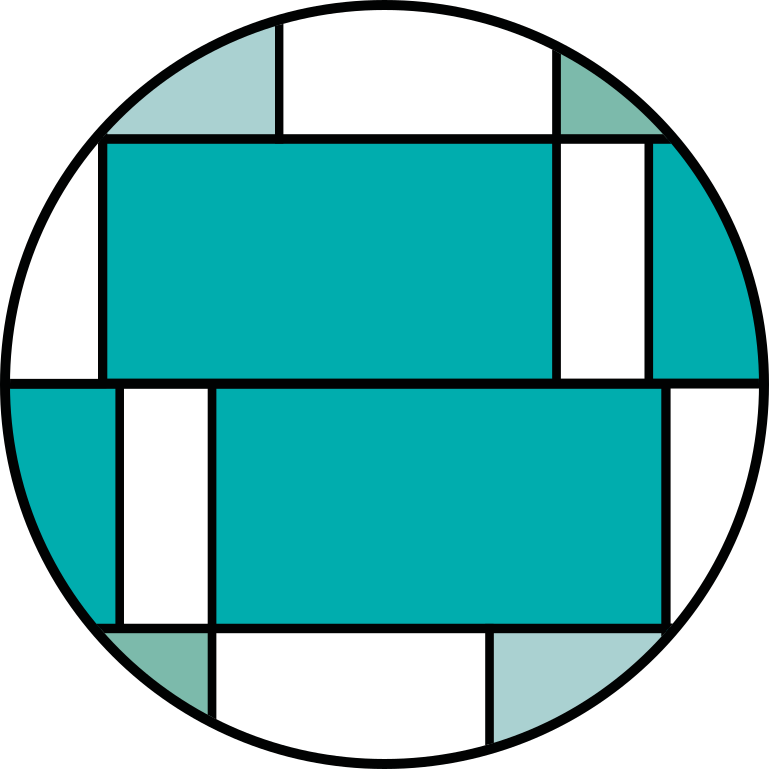 Moderní vinylový koberec s geometrickým motivem v tyrkysové - TenStickers