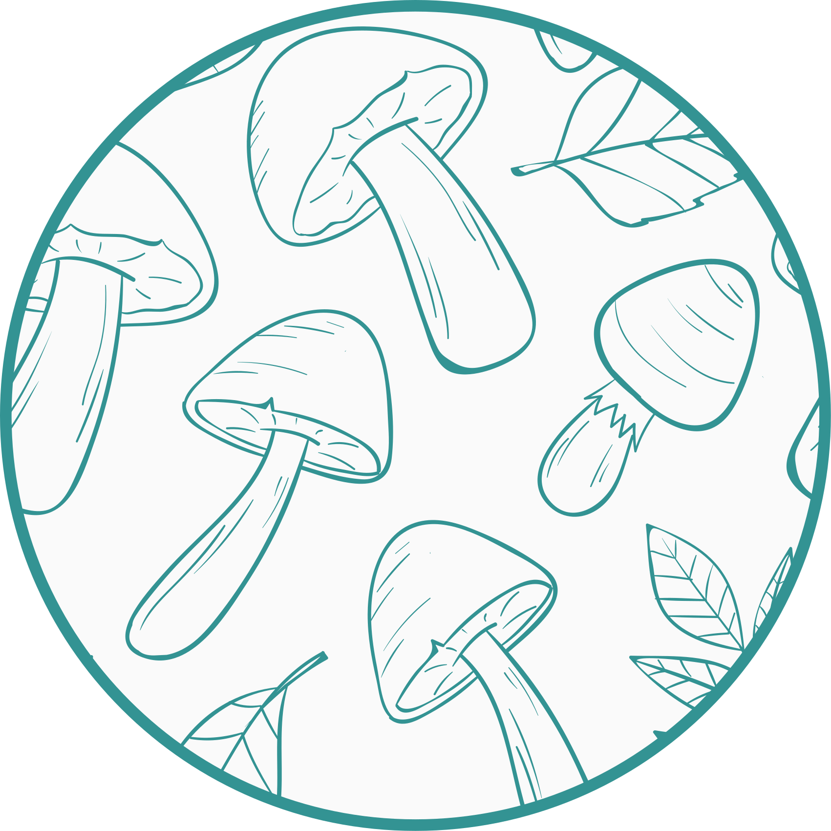 Bílý a světle modrý houby přírodní vinylový koberec - TenStickers