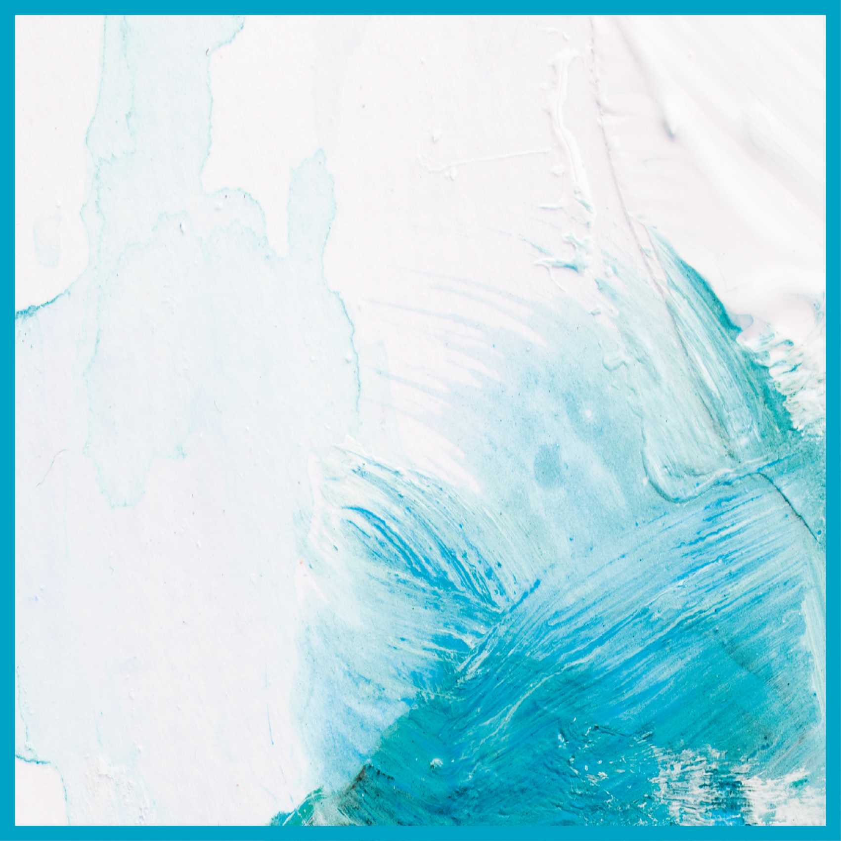 Tahy štětcem v akvamarínové barvě vinylový koberec - TenStickers