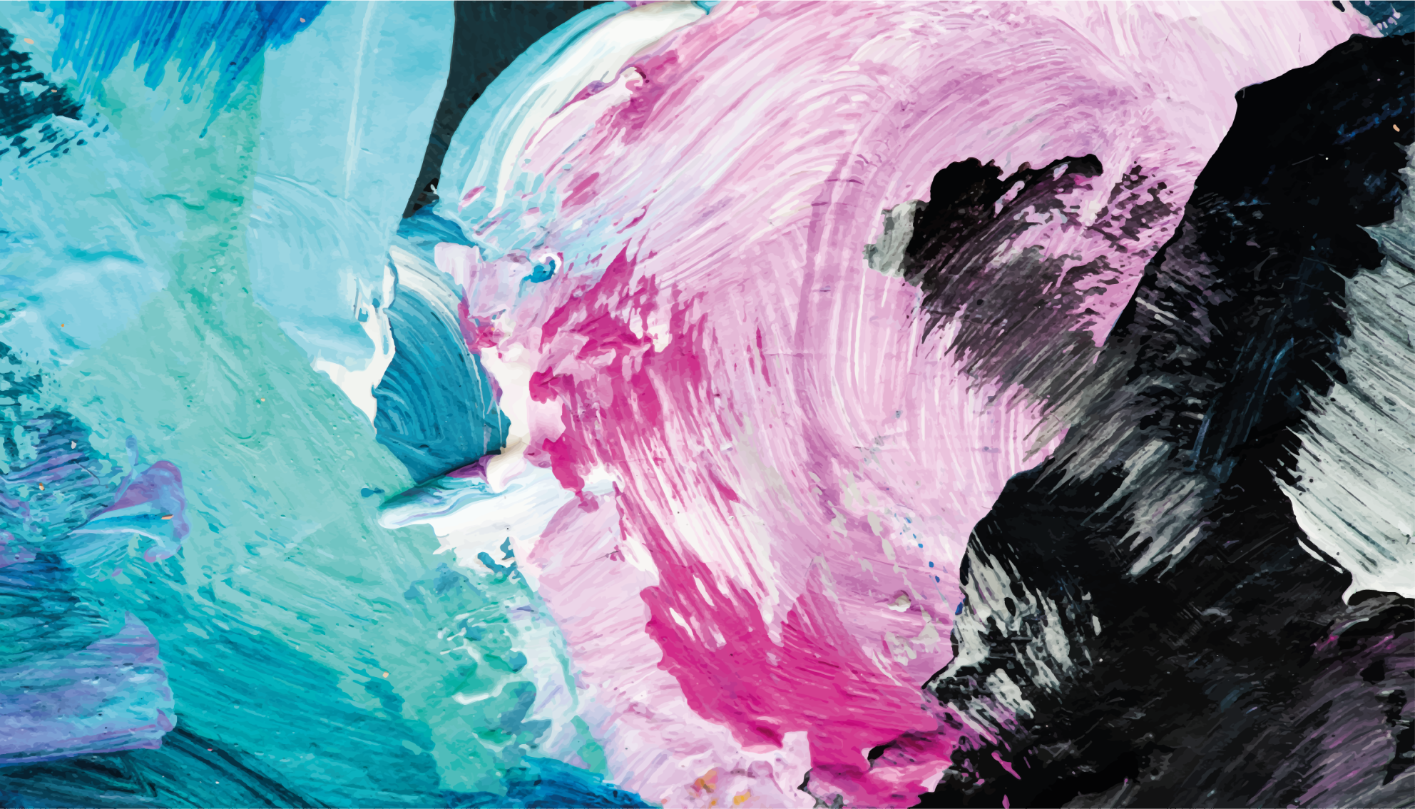 Barevný abstraktní obraz obdélníkový koberec - TenStickers