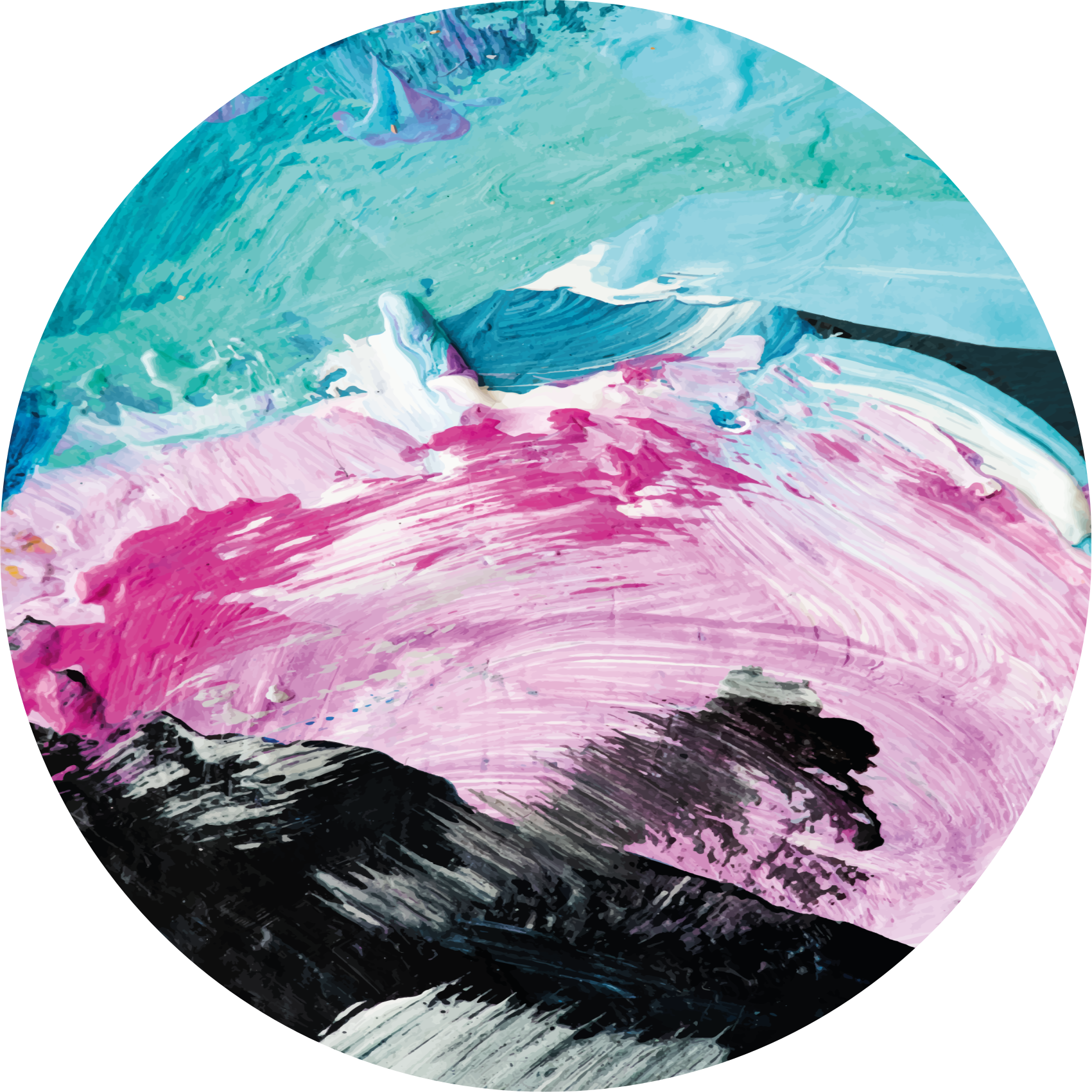 Zářivý abstraktní točení vinylový koberec - TenStickers