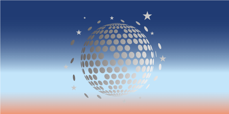 Návrh nebeské sféry Vinylový koberec s hvězdami - TenStickers