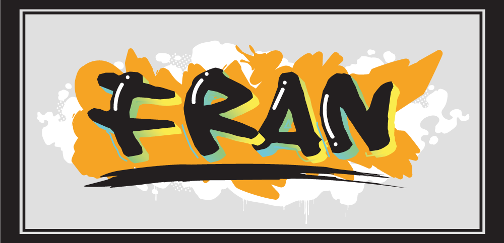 Jmenovka Vinylový koberec se jmény - TenStickers