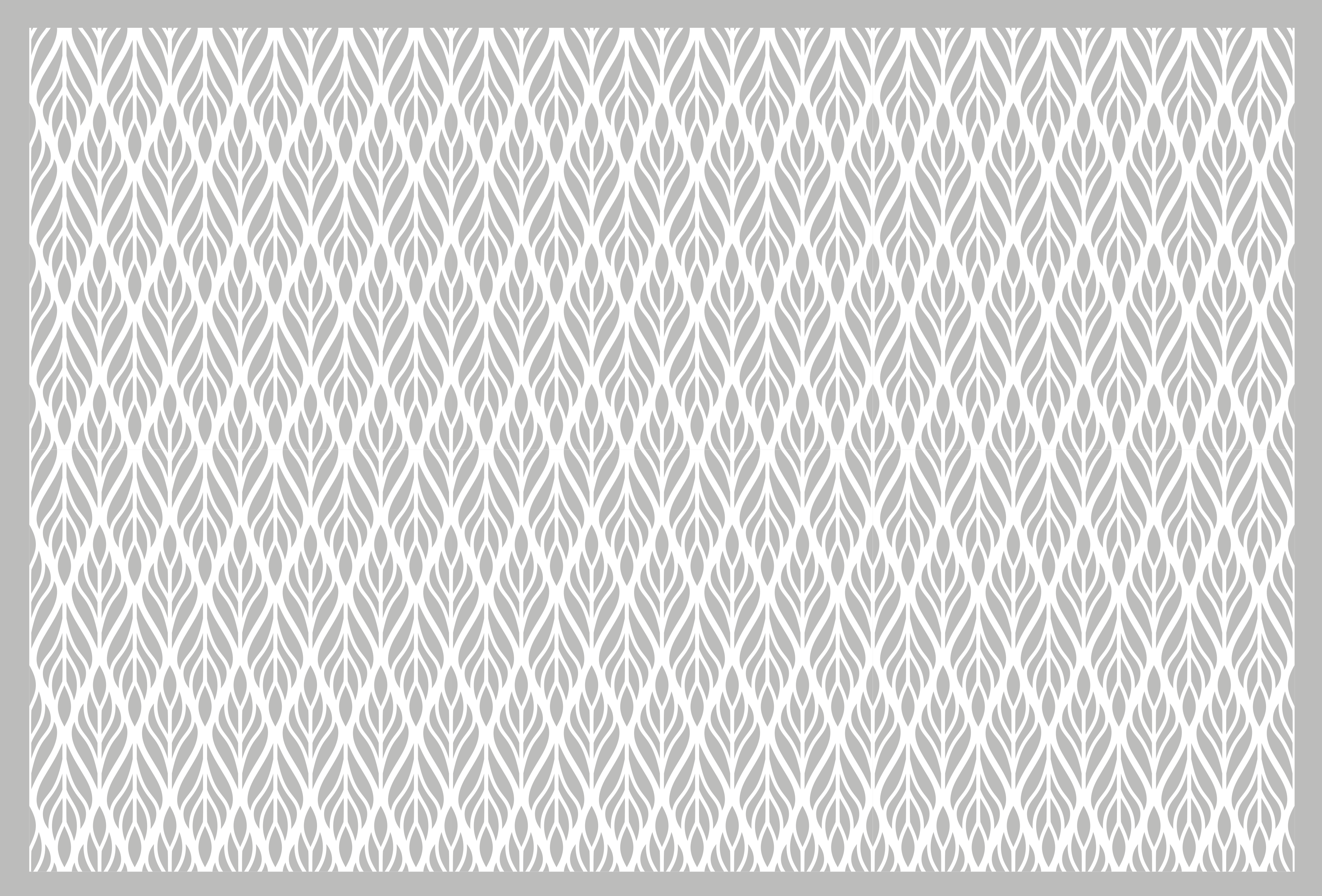 Etnický květinový šedý vzor vintage koberec - TenStickers