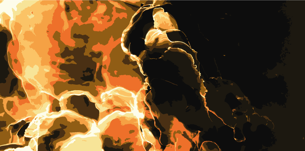 Ohnivý efekt Mramorový vinylový koberec - TenStickers