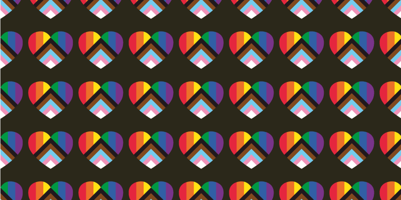 Barevné vzory srdcí Vinylový koberec pro teenagery - TenStickers