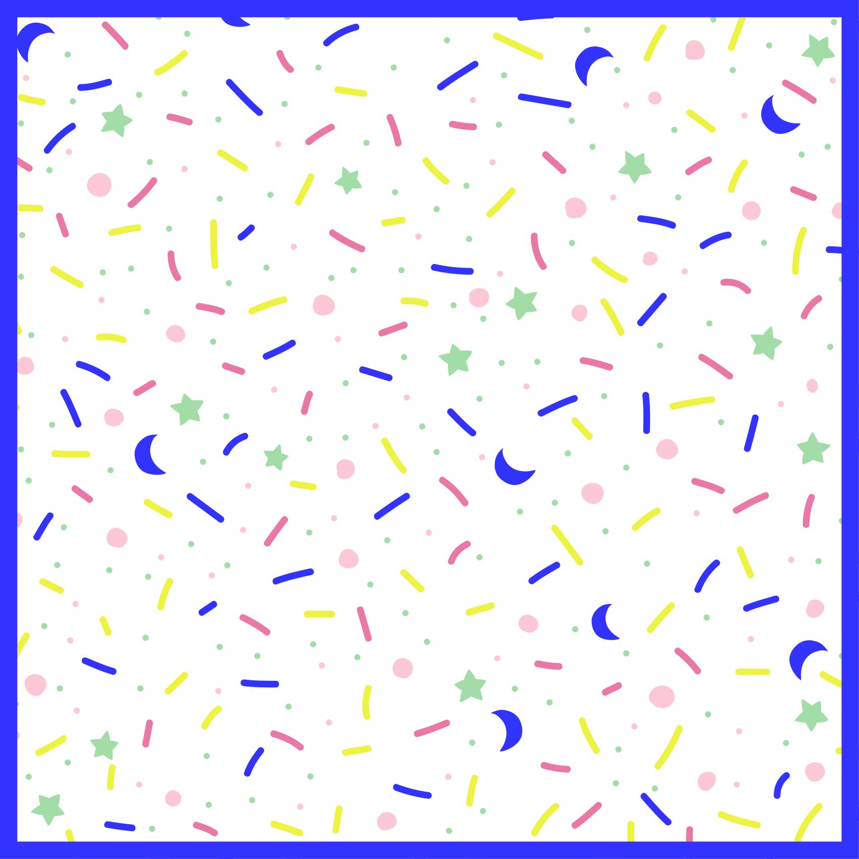 Party barevné tvary Ostatní Vinylový koberec - TenStickers