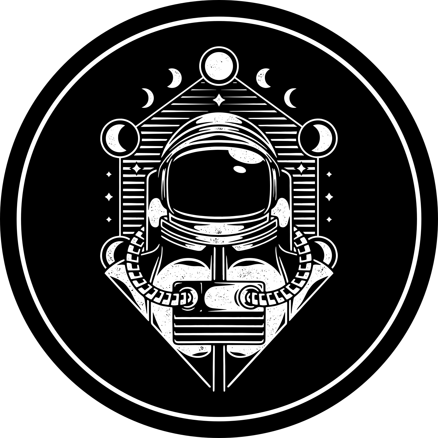 Kosmonaut vesmír vintage design ložnice koberec - TenStickers