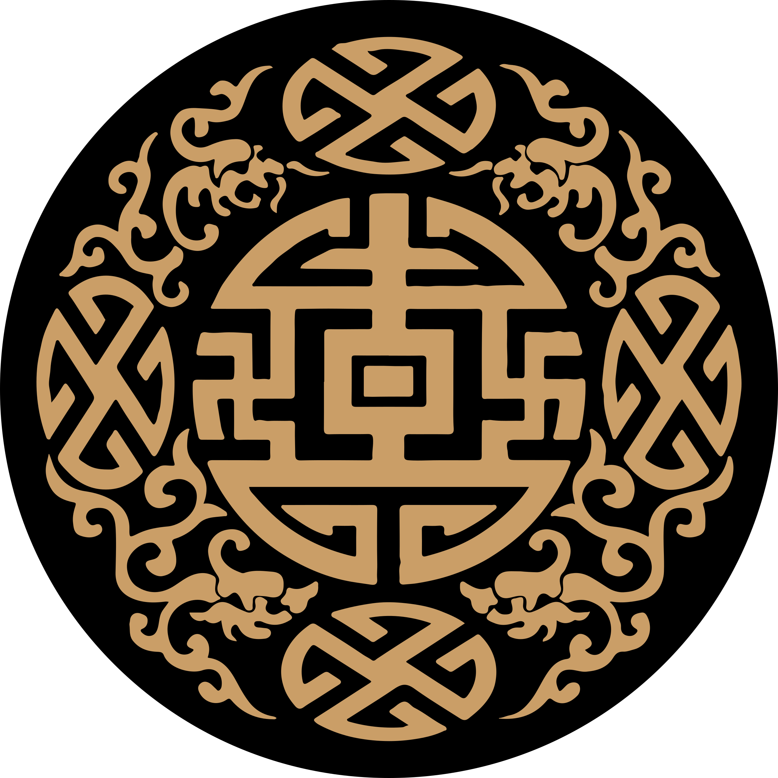 Pevný zenový vzor mandaly, vinylový koberec - TenStickers