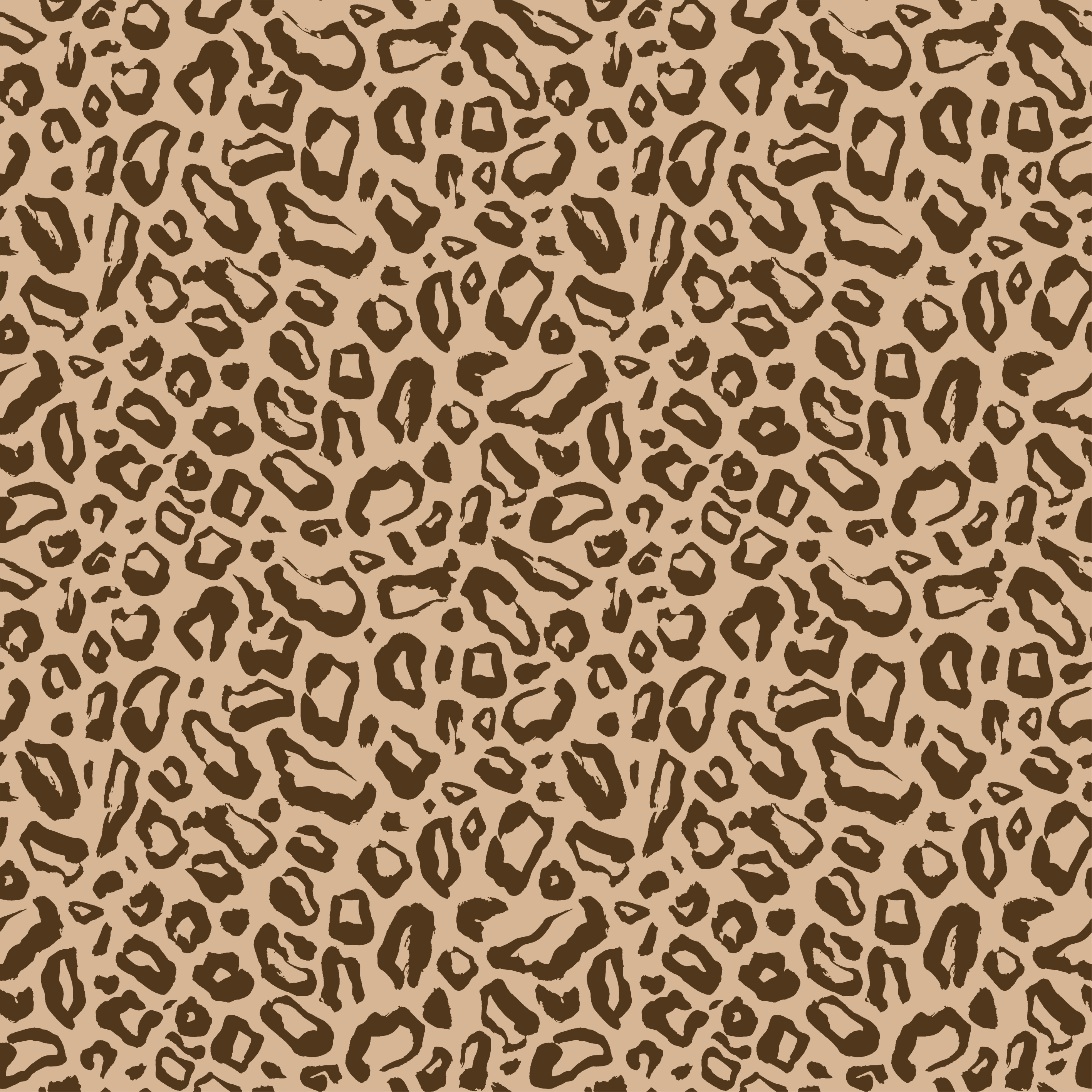 Vinylový koberec se zvířecím potiskem hnědý leopardí vzor - TenStickers