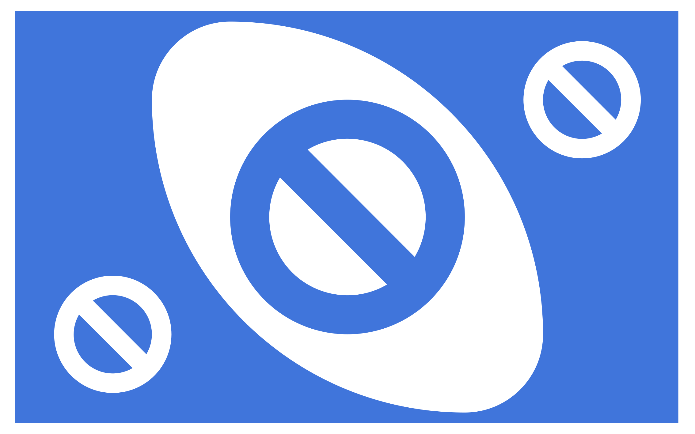 Grafika modrého kruhu Ostatní Vinylový koberec - TenStickers