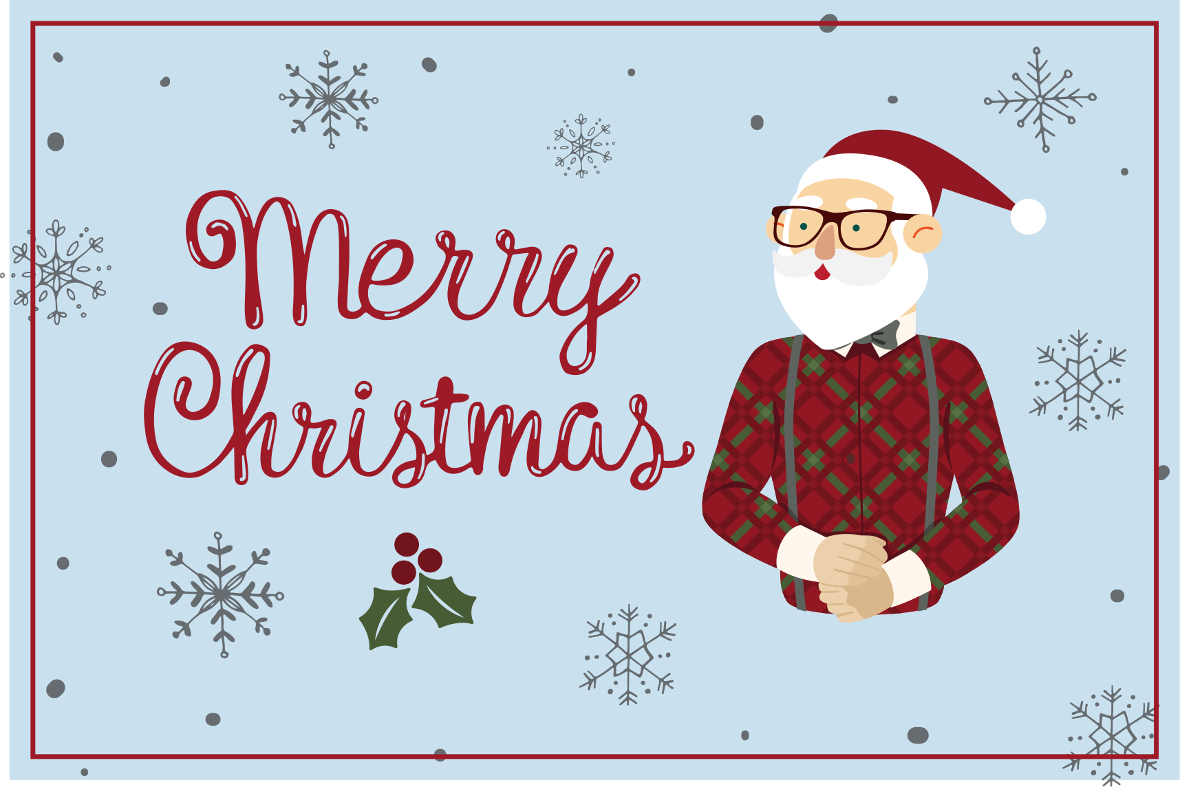 Vinylový koberec předvečer všech svatých veselý santa - TenStickers