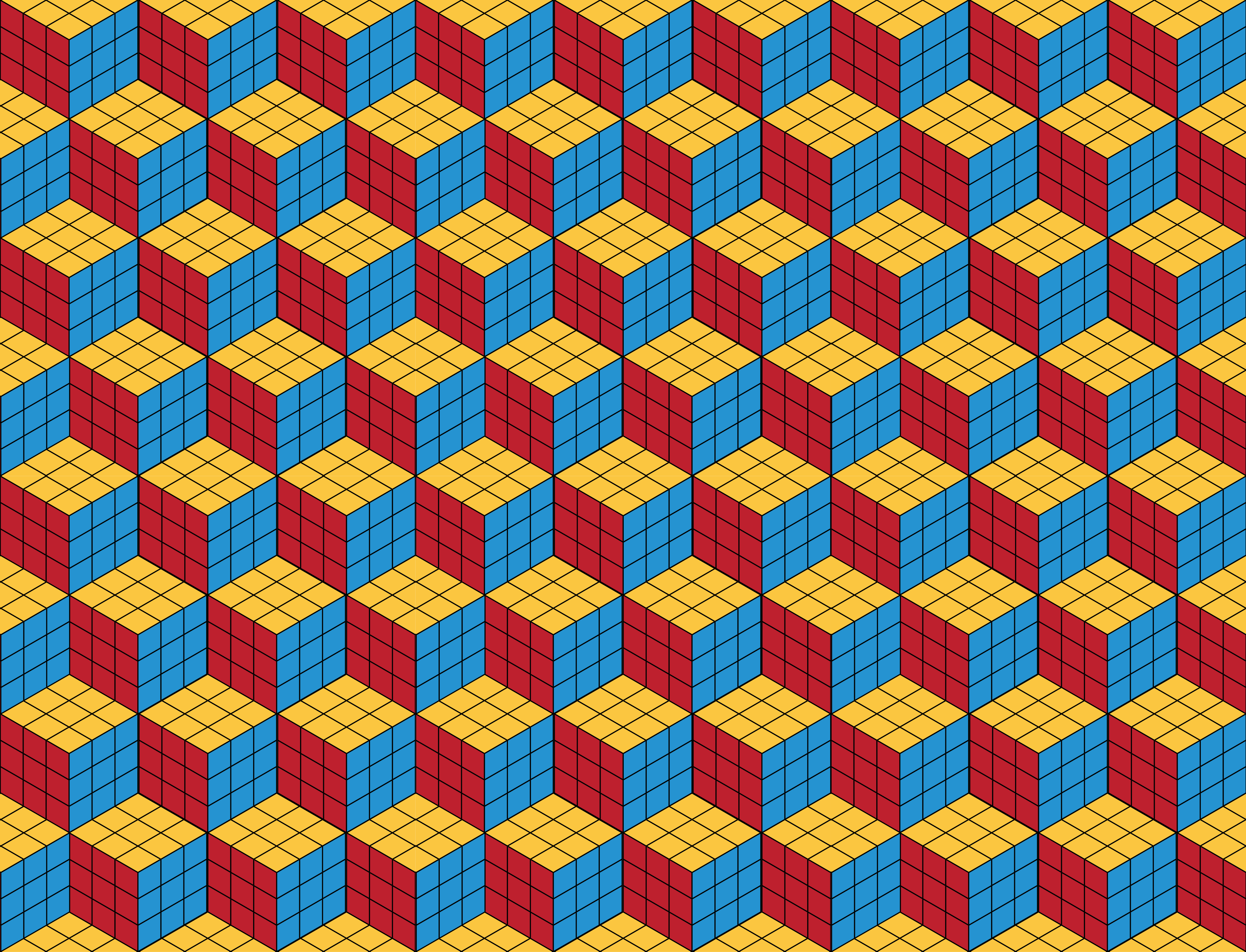 Rubik kostka originální vzor vinobraní koberec - TenStickers