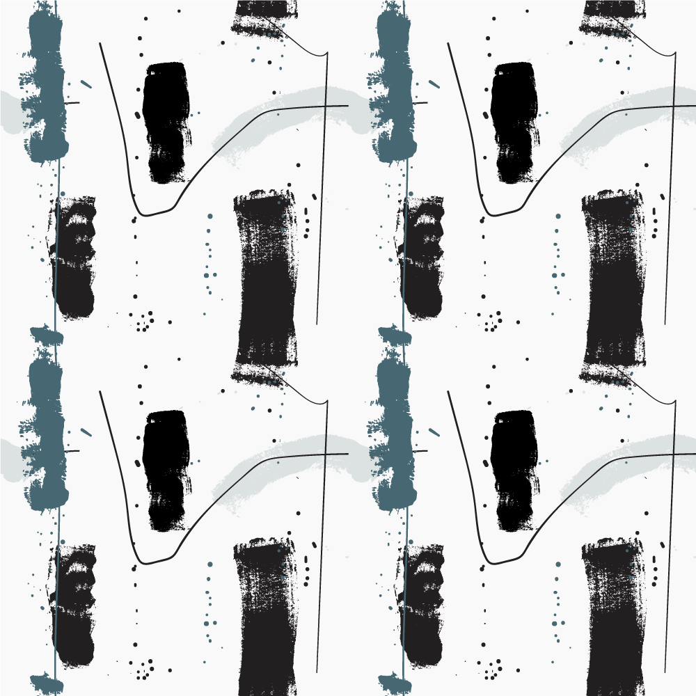 Lineární abstraktní tvary Minimalistický vinylový koberec - TenStickers