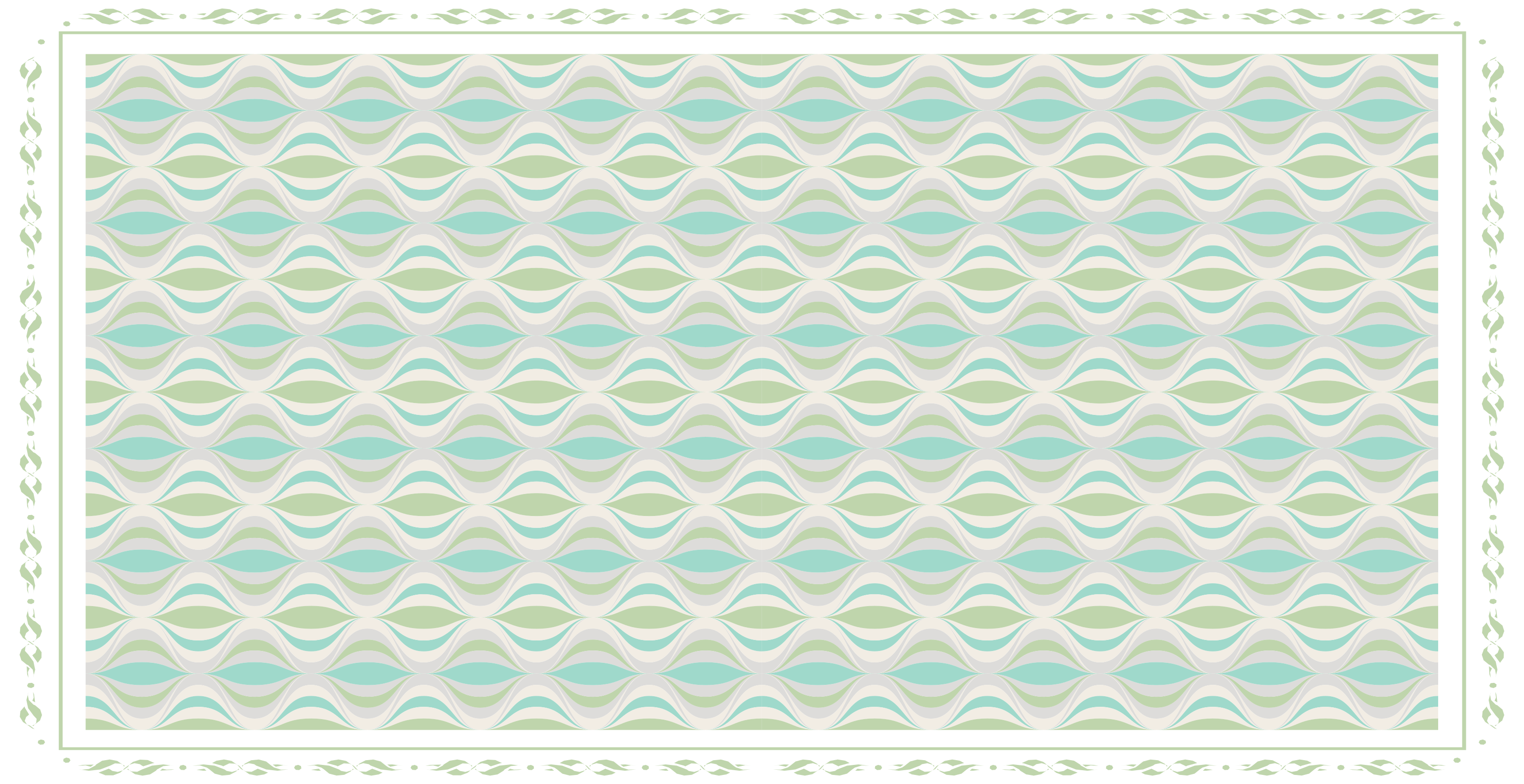 Světlý koberec vzor 70. Let - TenStickers