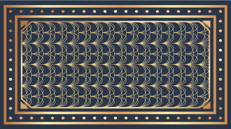 Elegantní vlnové vzory Geometrický vinylový koberec - TenStickers