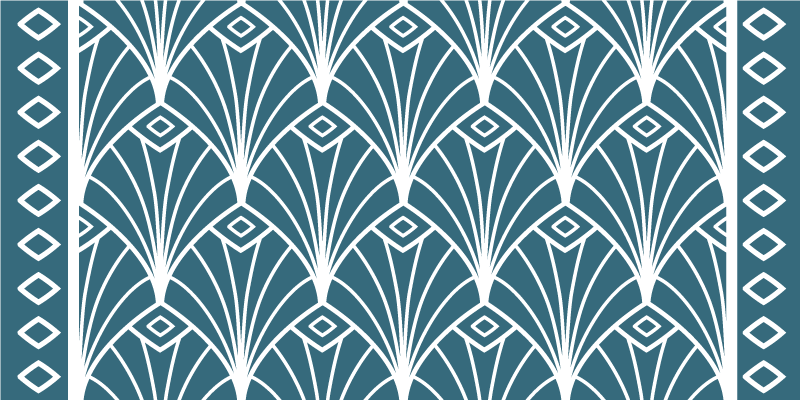 Vzory ve stylu art deco Ostatní Vinylový koberec - TenStickers