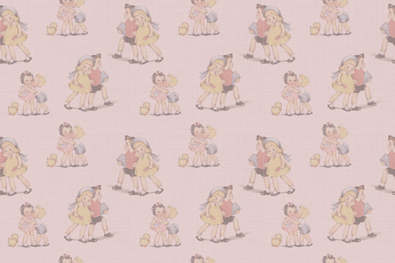 Vintage koberec pro děti a květiny z 80. Let - TenStickers