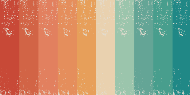 Retro pruhovaný duhový vintage koberec - TenStickers