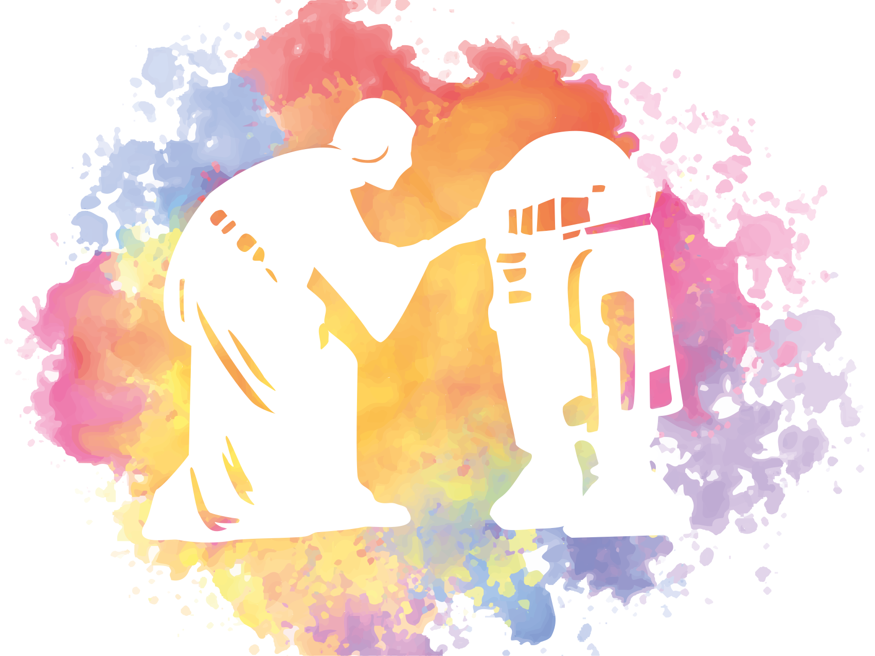 Akvarelová galaktická sága Vinylový koberec pro teenagery - TenStickers