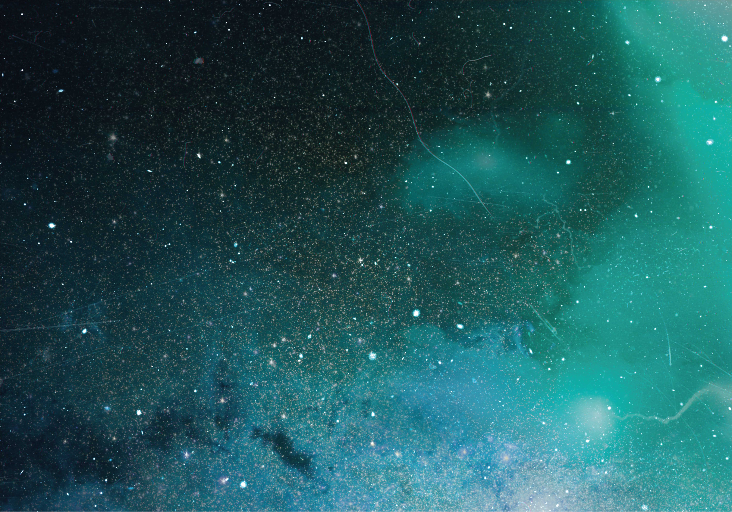 Modrý a zelený meteorický roj přírodní vinylový koberec - TenStickers