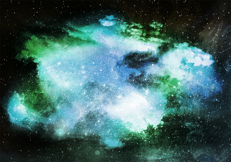 Nebeský objev Vinylový koberec s hvězdami - TenStickers