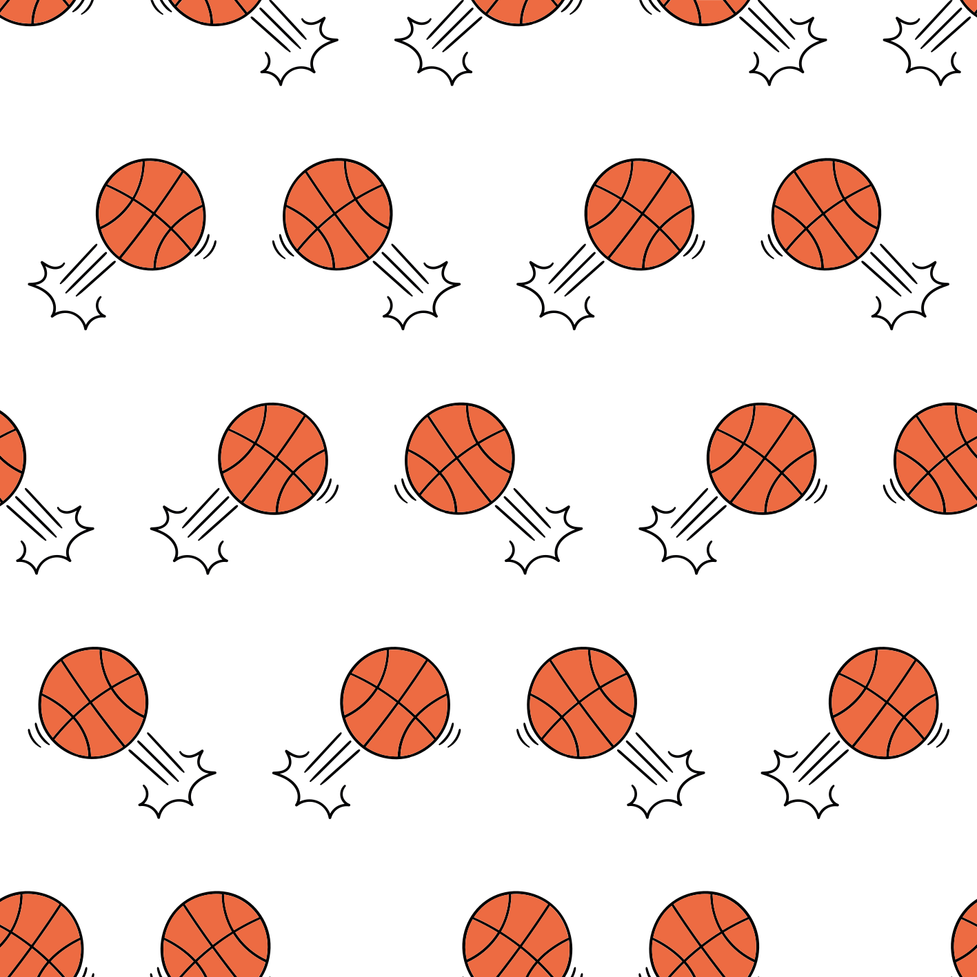 Vzor pohybu basketbalu Ostatní Vinylový koberec - TenStickers