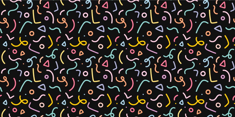 Barevné abstraktní víry Geometrický vinylový koberec - TenStickers