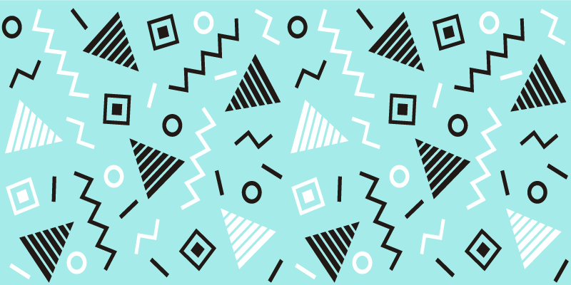 Uspořádání formulářů Geometrický vinylový koberec - TenStickers